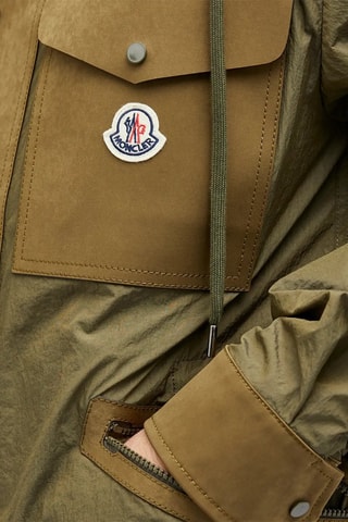 Chaqueta con capucha Velan - Moncler - Verde y marrón