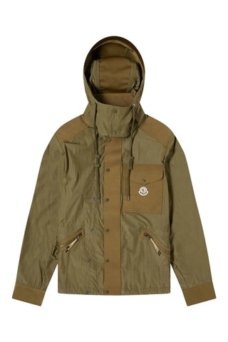 Chaqueta con capucha Velan - Moncler - Verde y marrón