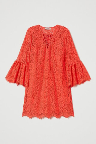Vestido de encaje - Twinset - Rojo