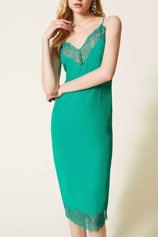 Vestido midi - Twinset - Verde