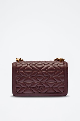 Bandolera mini de piel - Pinko - Marrón
