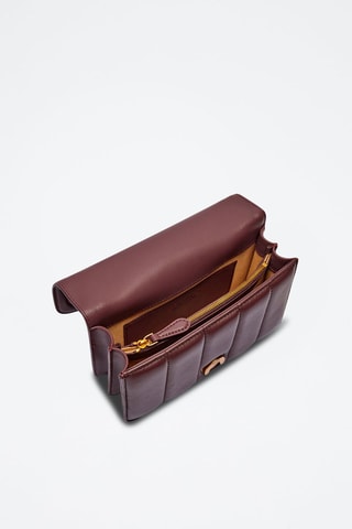 Bandolera mini de piel - Pinko - Marrón