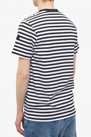 Camiseta Stripe - Moncler - Blanco y negro