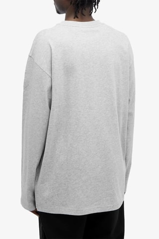 Camiseta Logo Long - Moncler - Gris