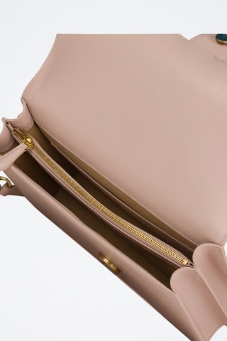 Bandolera de piel bovina Love One Classic - Pinko - Rosa