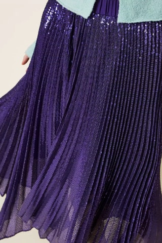 Falda plisada - Twinset - Violeta