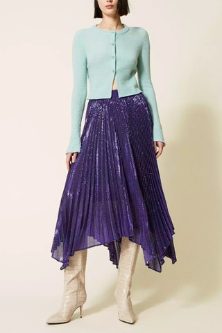 Falda plisada - Twinset - Violeta
