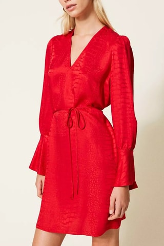 Vestido recto - Twinset - Rojo