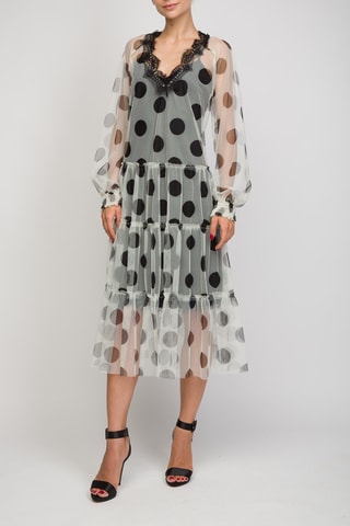 Vestido midi - Twinset - Blanco
