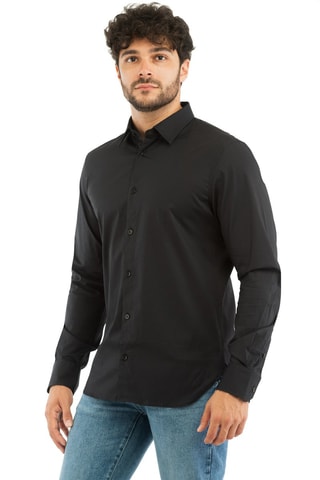 Camisa slim fit  - Negro