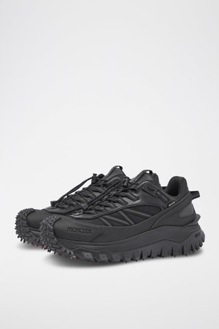 Zapatillas altas de piel Trailgrip GTX Low Top - Moncler - Negro y rojo