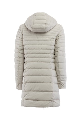 Abrigo con capucha  - Beige
