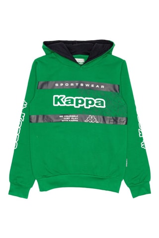 Conjunto de sudadera con capucha y pantalón de chándal  - Negro y verde