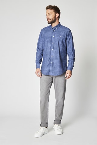 Camisa - Harmont & Blaine - Blanco y azul