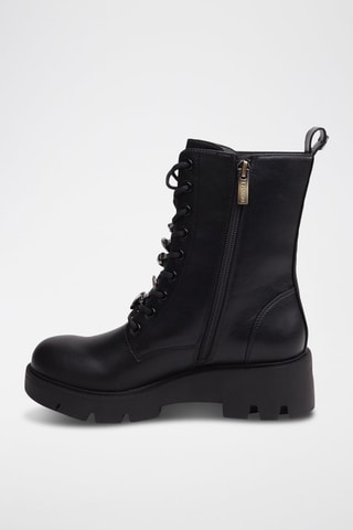 Botines de piel - Twinset - Negro