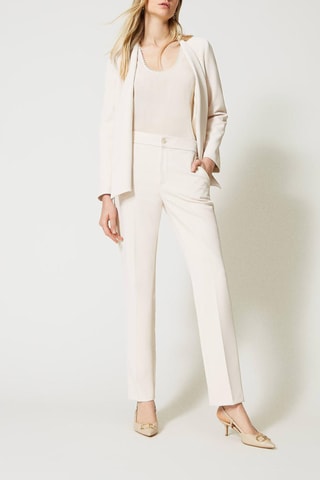 Pantalón pitillo - Twinset - Blanco