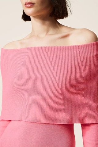Vestido jersey - Twinset - Rosa