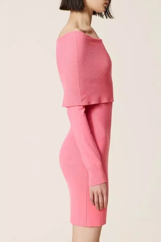 Vestido jersey - Twinset - Rosa