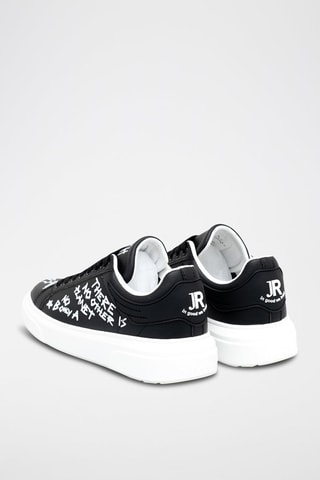 Zapatillas de piel - Negro