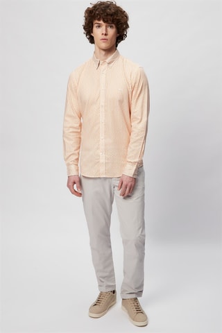 Camisa - Harmont & Blaine - Blanco y naranja