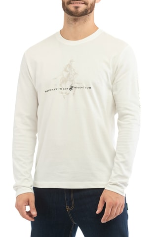 Camiseta - Beverly Hills - Blanco, negro y beige