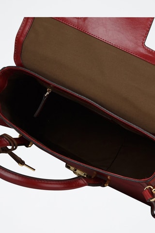 Bolso de piel Corsini - The Bridge - Rojo y dorado