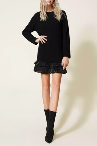 Vestido jersey - Twinset - Negro