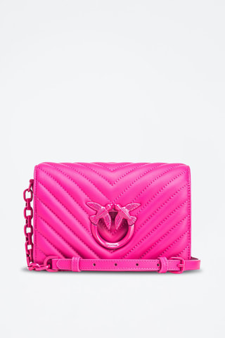 Bolso de mano de piel Love Click Mini - Pinko - 