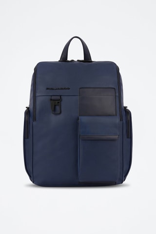 Mochila de piel - Azul