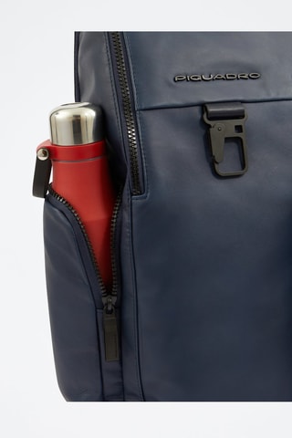 Mochila de piel - Azul