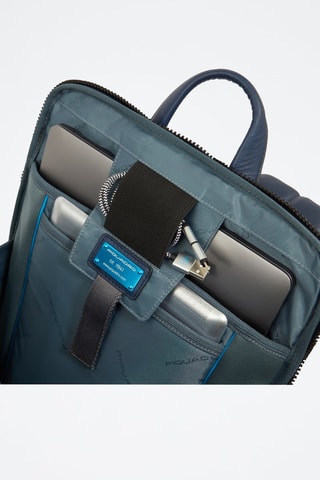 Mochila de piel - Azul