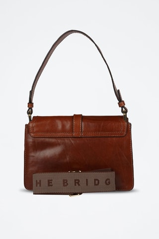Bolso de piel Beatrice - The Bridge - Marrón y dorado