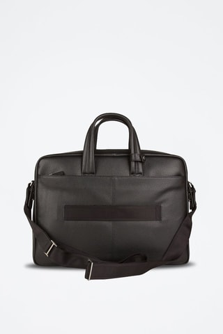 Maletín de piel - Piquadro - Negro