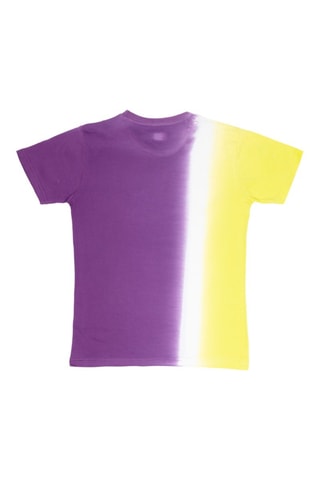 Camiseta - Blanco, amarillo y violeta
