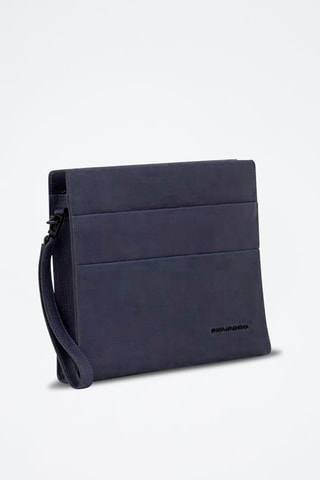 Bolso de mano de piel - Azul