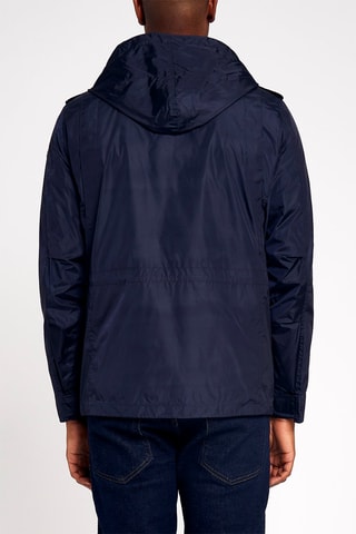 Chaqueta con capucha - Azul