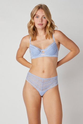 Shorty de talle alto Cha-Cha-Cha - Azul