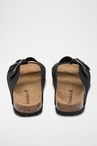 Mules em nobuck - Preto