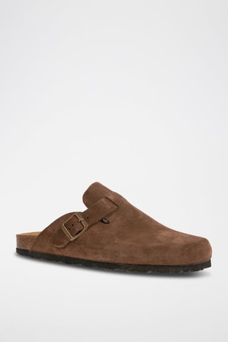 Socas de nobuck Rosso Castanho-escuro