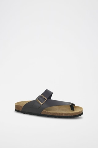 Mules em couro 
Preto