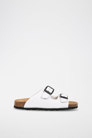 Mules em couro Ibiza Branco