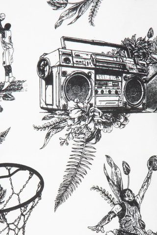 Tshirt Sports Sketch - Blanc et noir