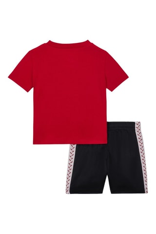 Tshirt et short - Blanc, noir et rouge