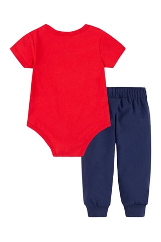 Body et pantalon - Blanc, rouge et bleu