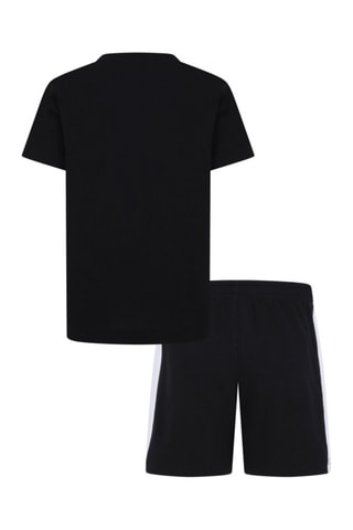 Tshirt et short Fire - Blanc, noir et orange