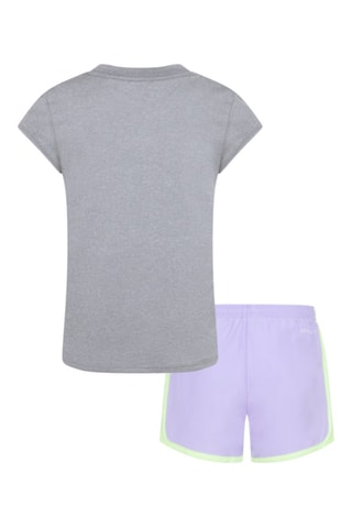 T-shirt et short Club - Mauve et gris foncé chiné - Nike
