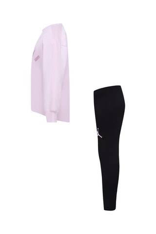 Sweat et legging Mauve pâle et noir - Jordan