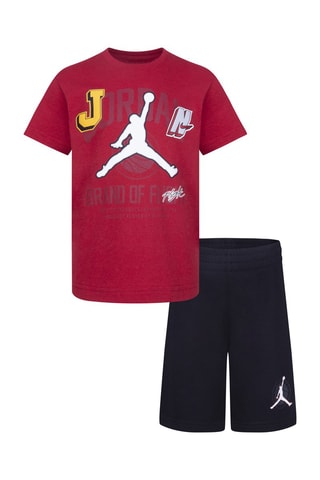T-shirt et short - Noir et rouge - Jordan