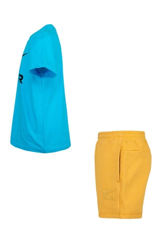T-shirt et short - Bleu clair et moutarde - Nike