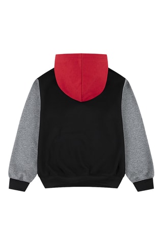Sweat à capuche - Noir et rouge